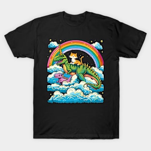Cat Dinosaur Fury T-Shirt